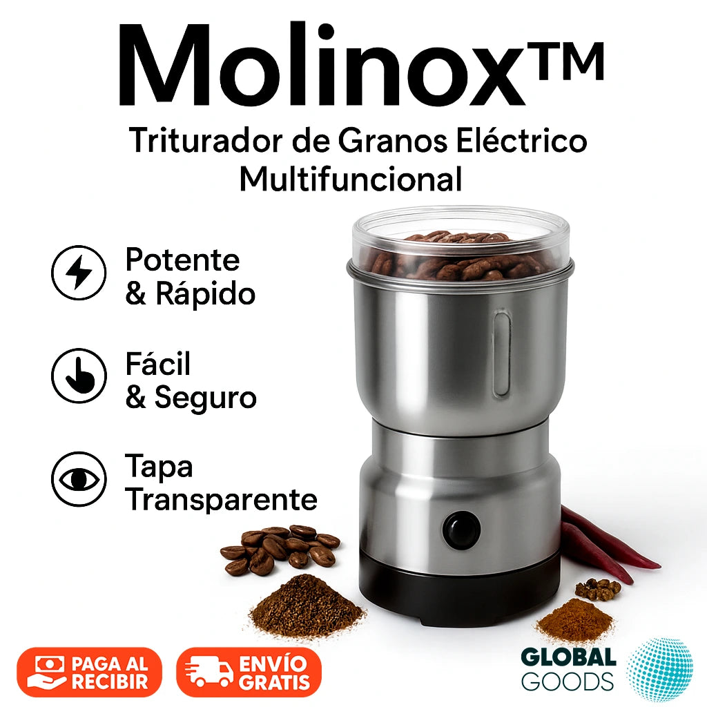 Molinox™  | Triturador de Granos Eléctrico Multifuncional 300W