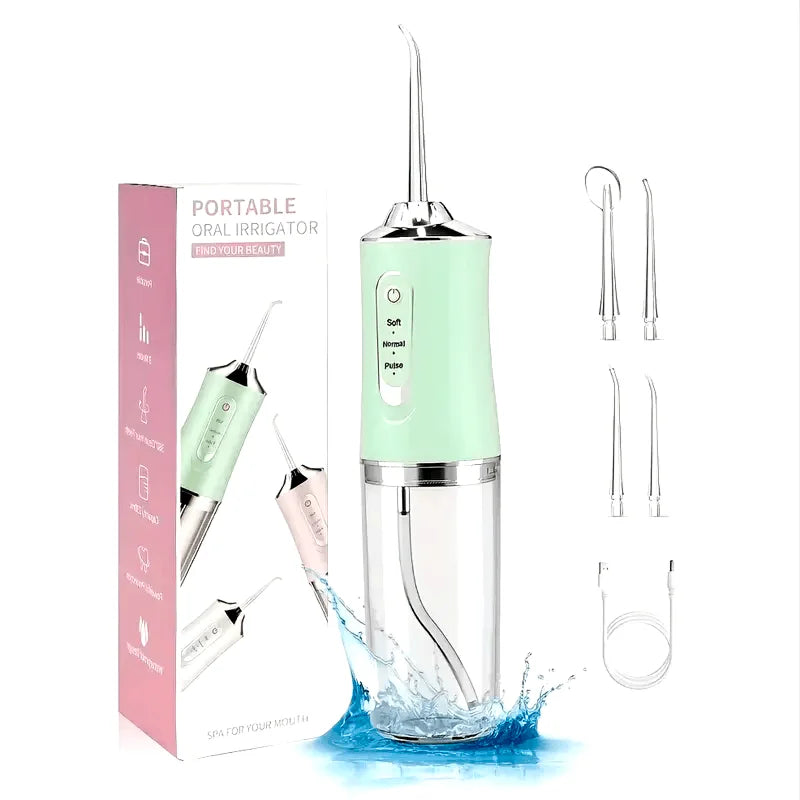 AquaSmile™ | Irrigador Bucal Recargable Limpieza Dental Profunda