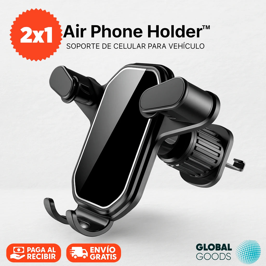 Air Phone Holder™ | Soporte de Celular Para Vehículo | Pack 2 Unidades
