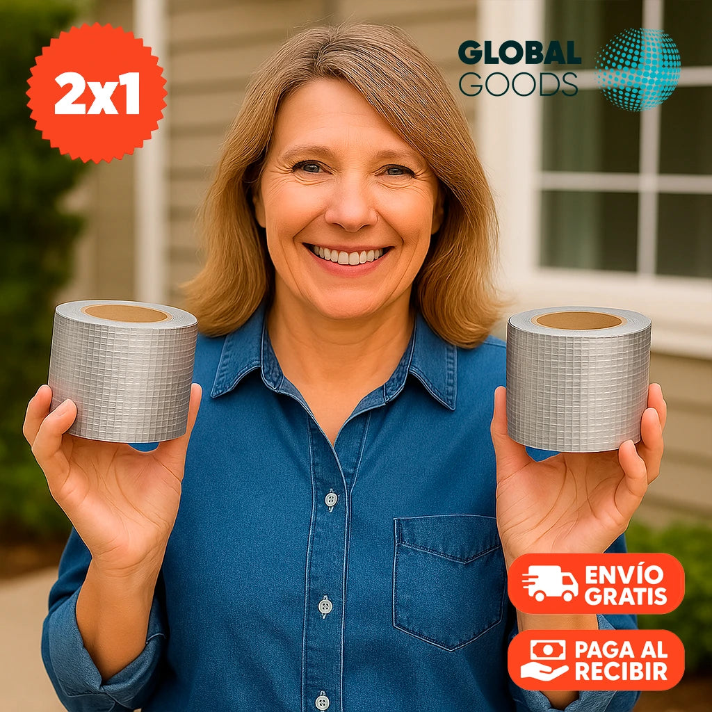 Cinta Adhesiva Tapagoteras Impermeable | Pack 2 Unidades