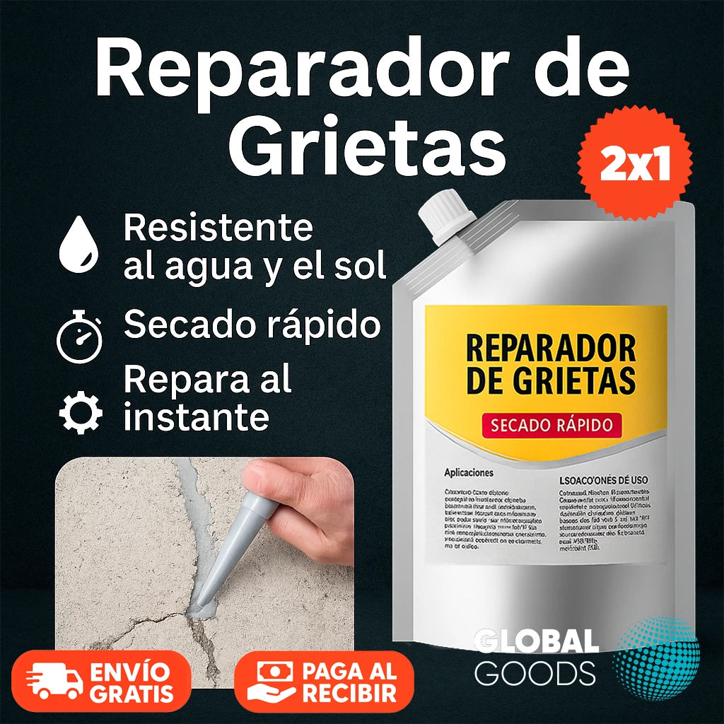 Adhesivo para Reparación de Grietas 500g | Pack 2 Unidades