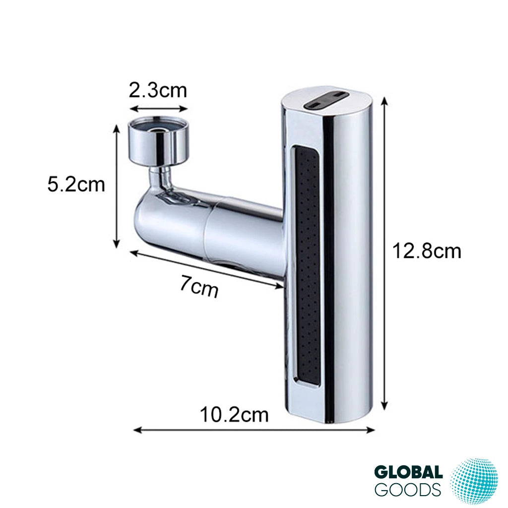 Grifo Extensor Giratorio 360° 4 en 1 Anti Salpicaduras