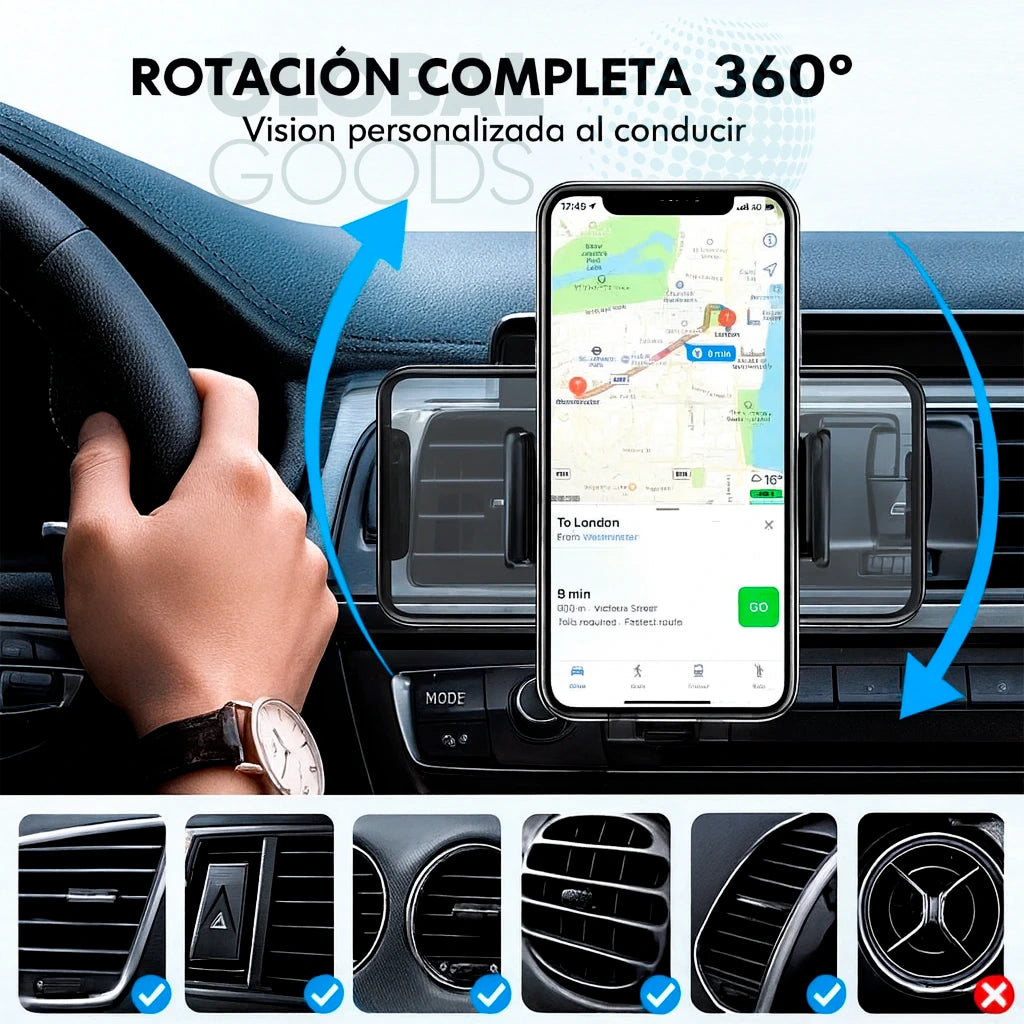 Air Phone Holder™ | Soporte de Celular Para Vehículo | Pack 2 Unidades
