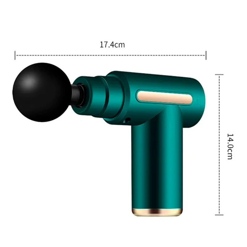 Relax Gun™ | Pistola Masajeadora Con 4 Cabezales Intercambiables