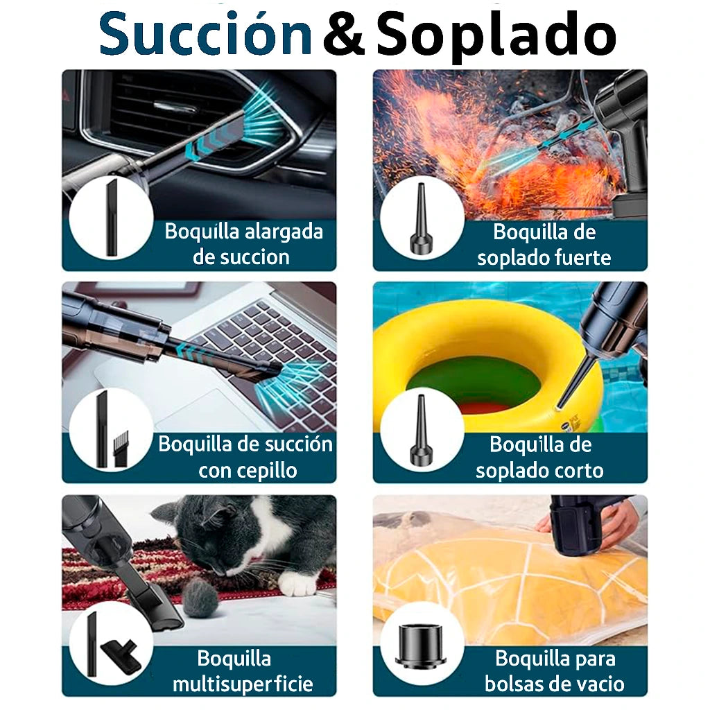 Aspiradora Inalámbrica Recargable 4 en 1 | 18000 PA