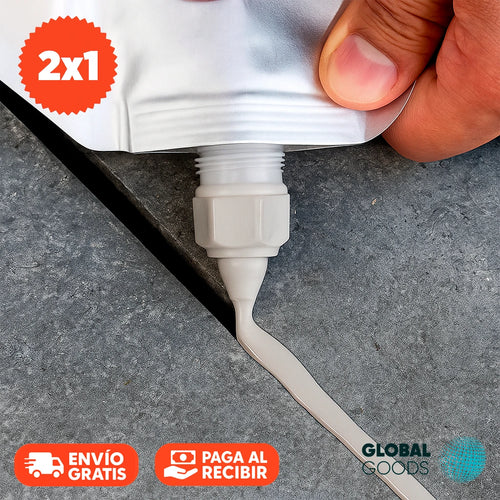 Adhesivo para Reparación de Grietas 500g | Pack 2 Unidades
