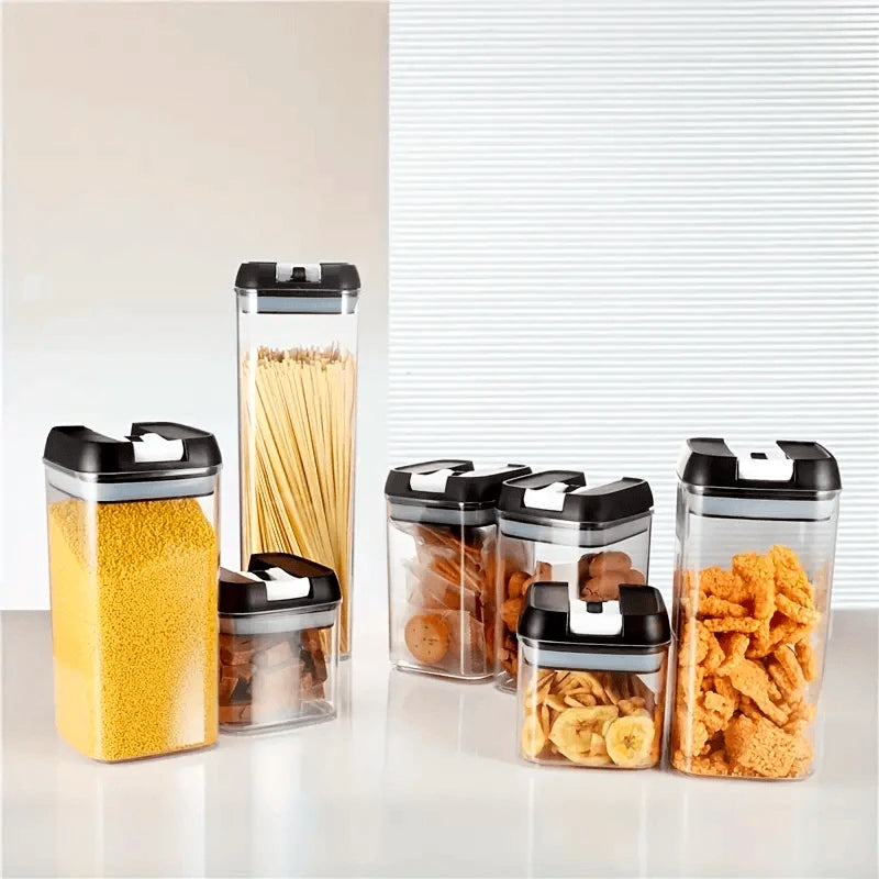 Set de 7 Contenedores de Alimentos Herméticos y Apilables