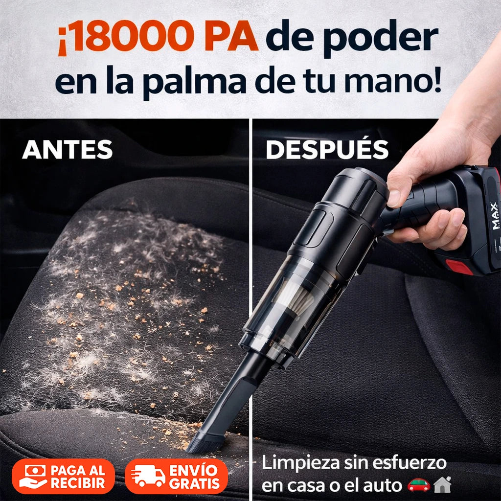 Aspiradora Inalámbrica Recargable 4 en 1 | 18000 PA
