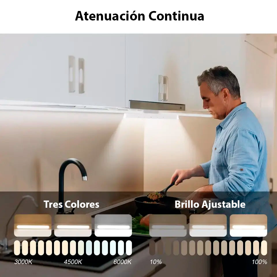 Lámpara Led - Inalámbrica y Recargable - Para Escritorio, Pared o Espejo