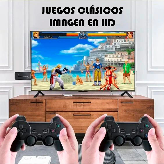 Game Stick Lite | Consola Retro +20.000 Juegos + 2 Controles Inalámbricos