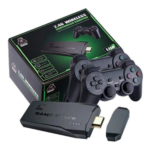 Game Stick Lite | Consola Retro +20.000 Juegos + 2 Controles Inalámbricos