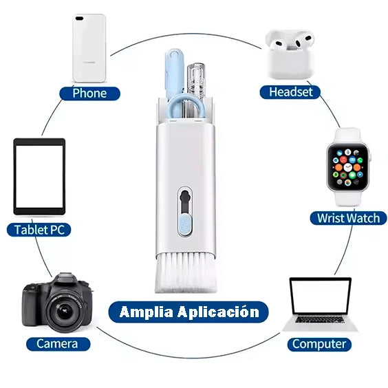 TechCare™ 7-in-1 |  Kit Cepillo Limpieza Multifuncional