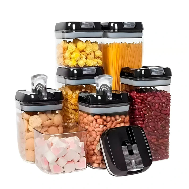 Set de 7 Contenedores de Alimentos Herméticos y Apilables