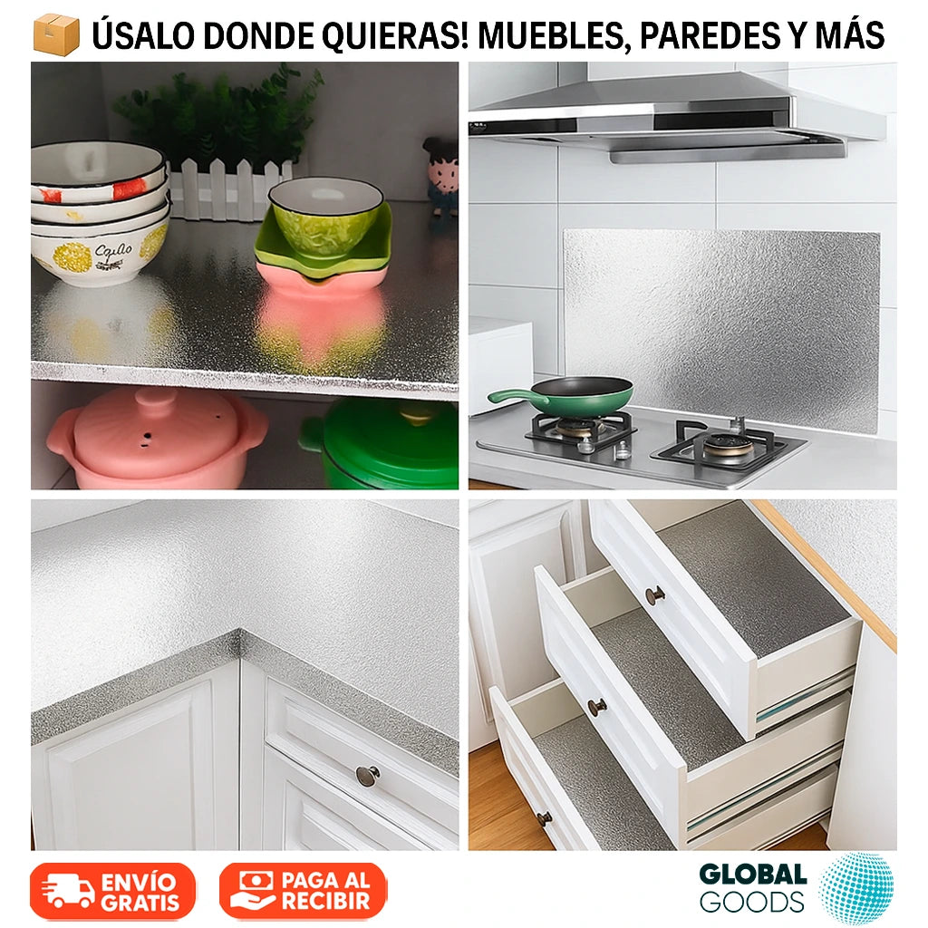 SilverShield | Lámina de Aluminio Adhesiva 60CMx3M | Pack 2 Unidades