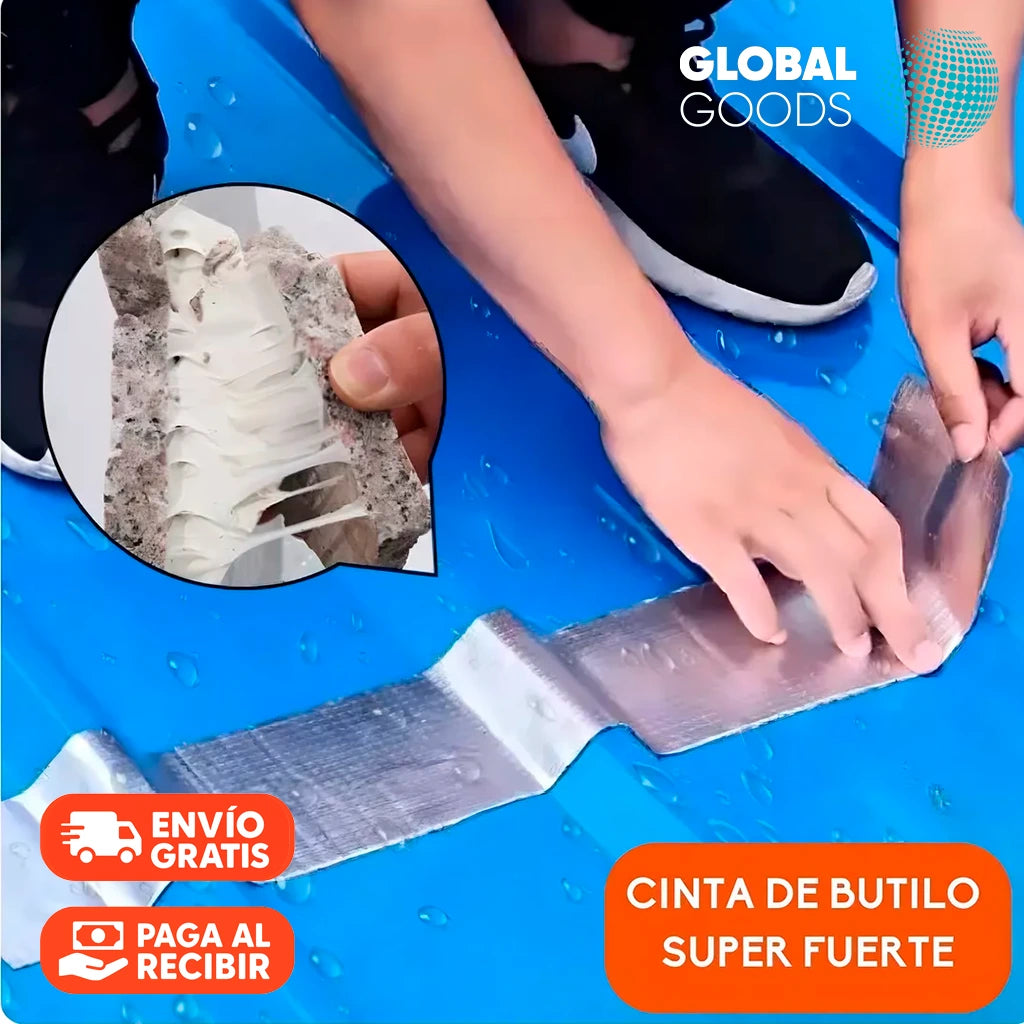 Cinta Adhesiva Tapagoteras Impermeable | Pack 2 Unidades