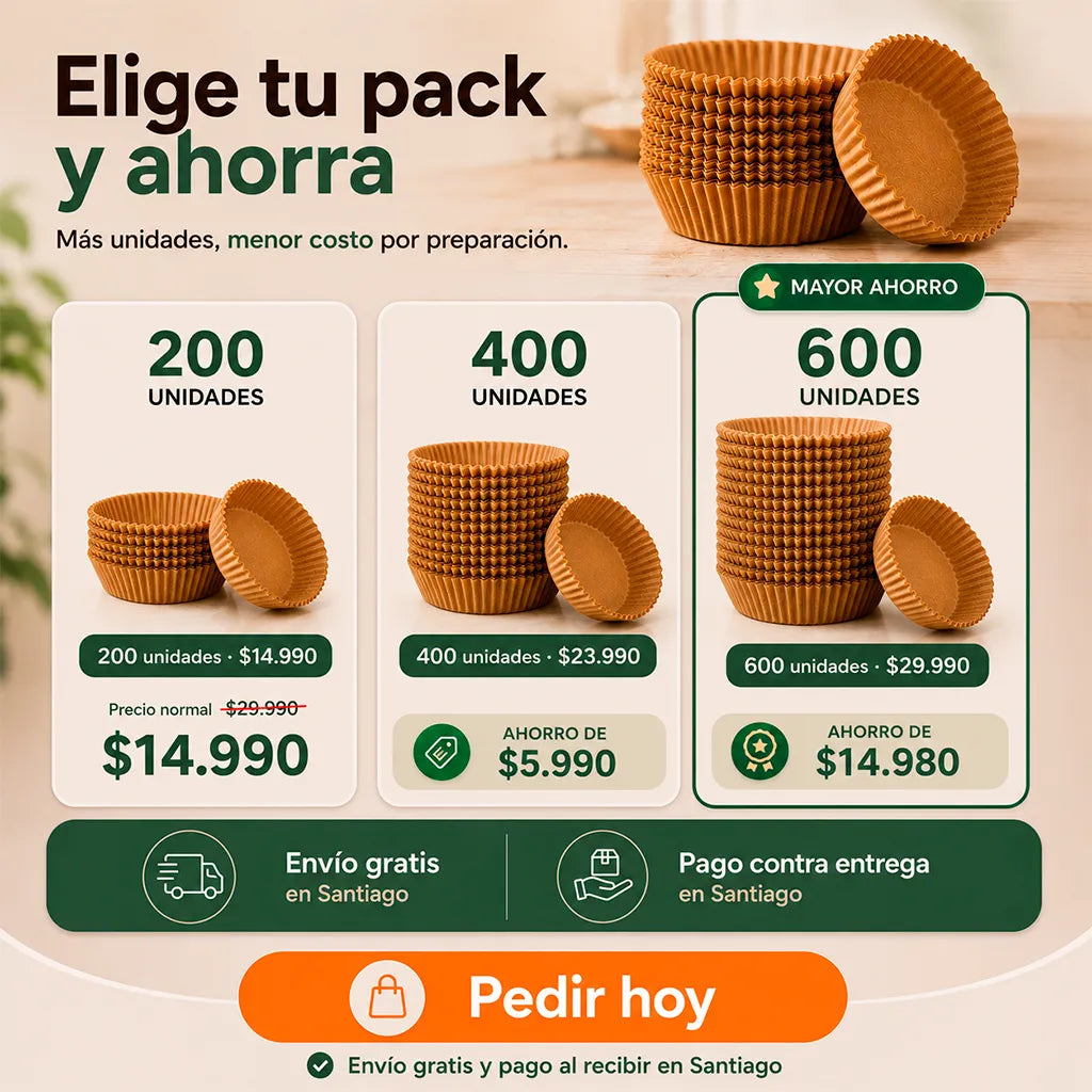 BANDEJA ANTIADHERENTE PARA AIR FRYER | 200 Unidades