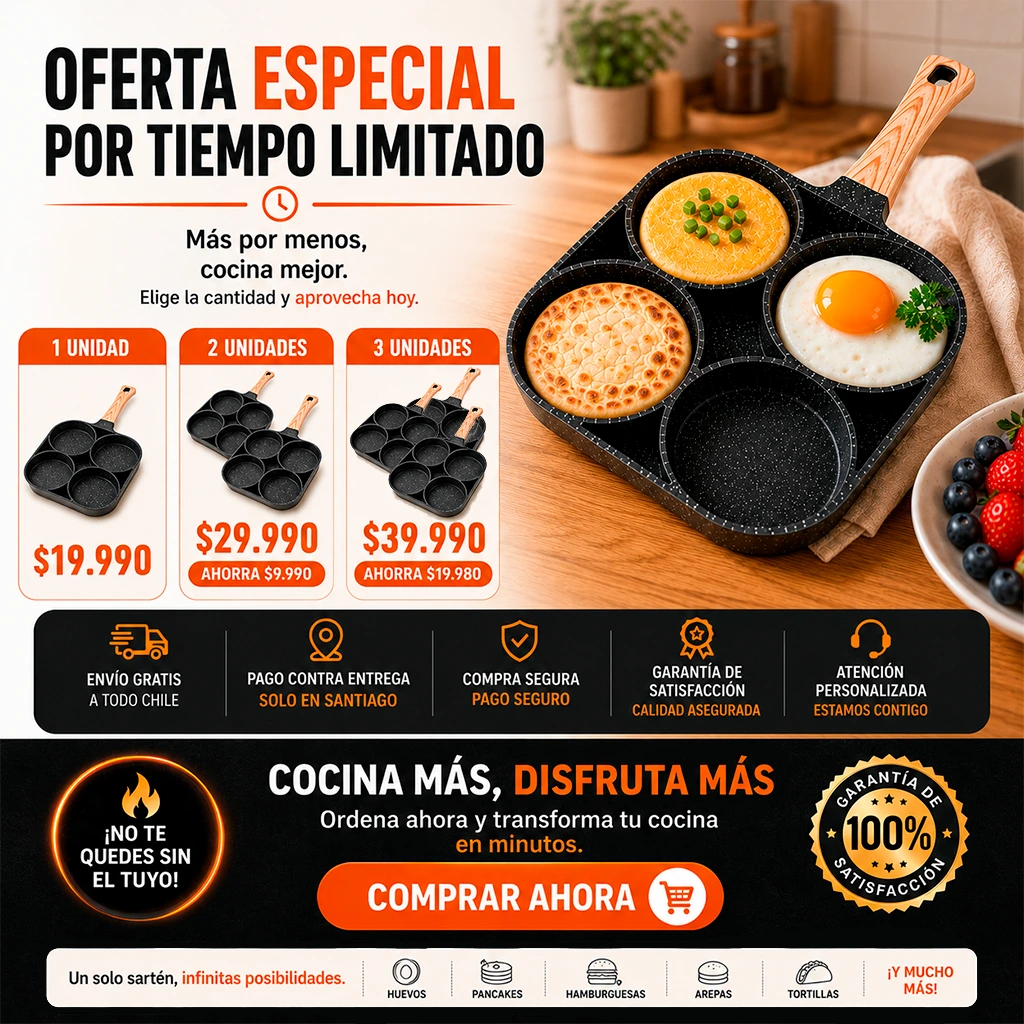 Sartén de Cuatro Agujeros