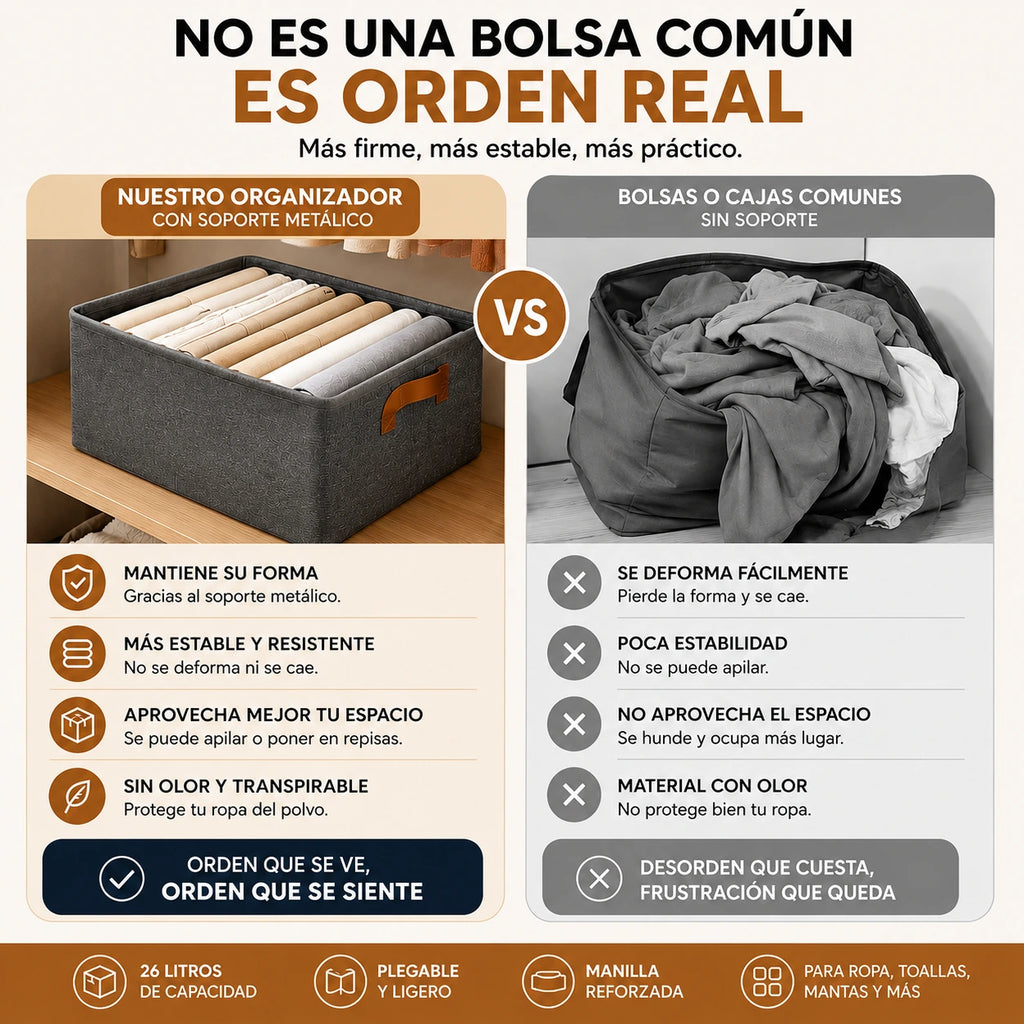 Organizador de Ropa Plegable | Pack 4 Unidades