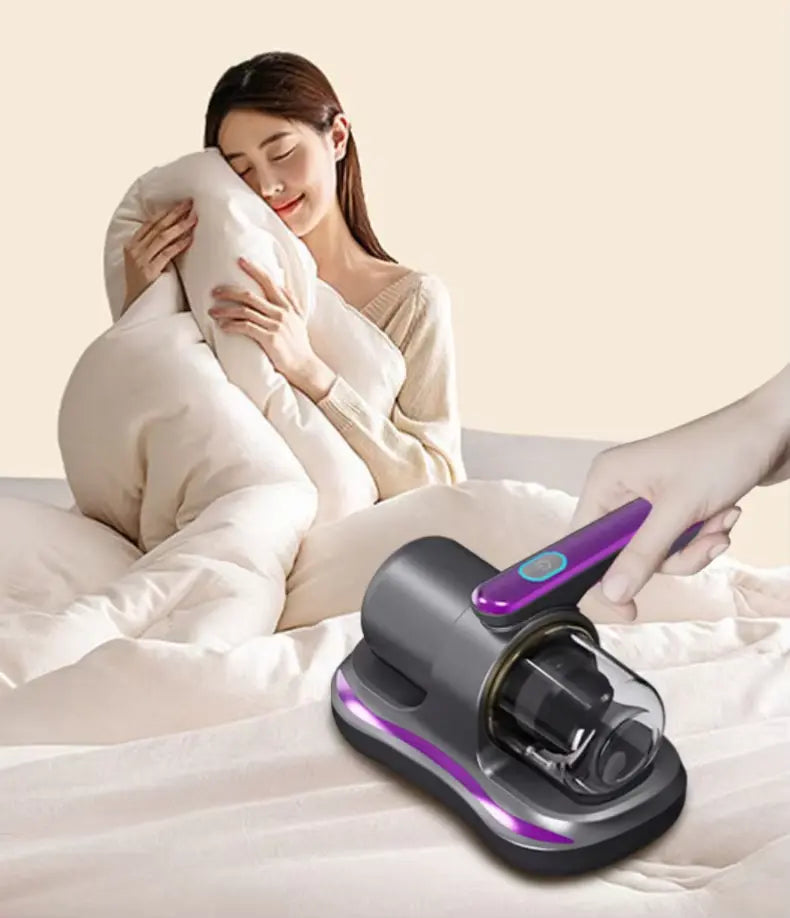 Aspiradora de Colchones Recargable con Luz Ultravioleta y Filtro HEPA