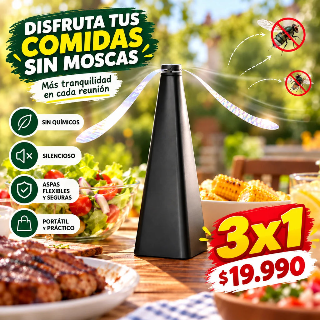 Espantamoscas Automático de Aspas | Pack 3 Unidades