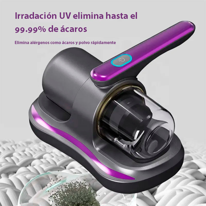 Aspiradora de Colchones Recargable con Luz Ultravioleta y Filtro HEPA