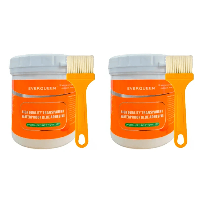 Sellador Transparente Impermeable 300g + Brocha  | Pack 2 Unidades