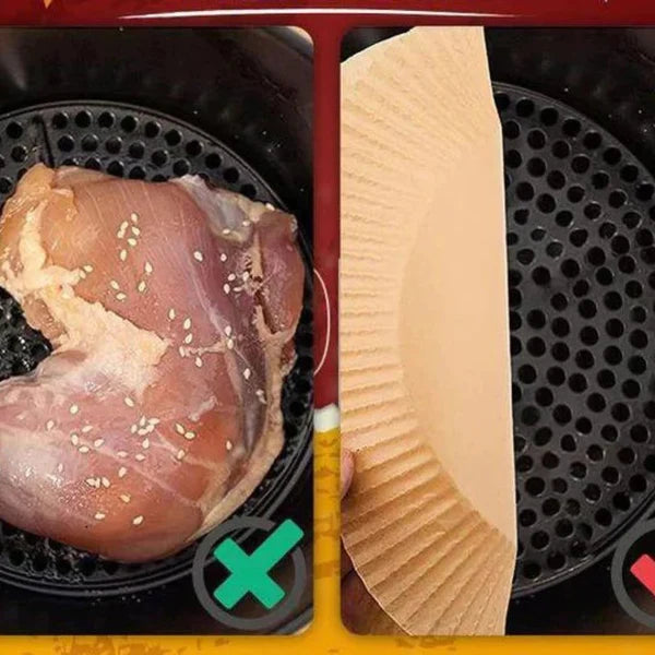 PAPEL ANTIADHERENTE PARA AIR FRYER | 100 Unidades