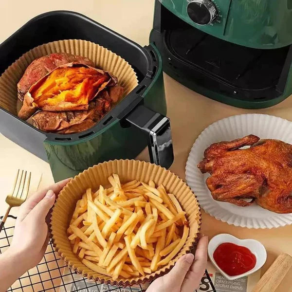 PAPEL ANTIADHERENTE PARA AIR FRYER | 100 Unidades