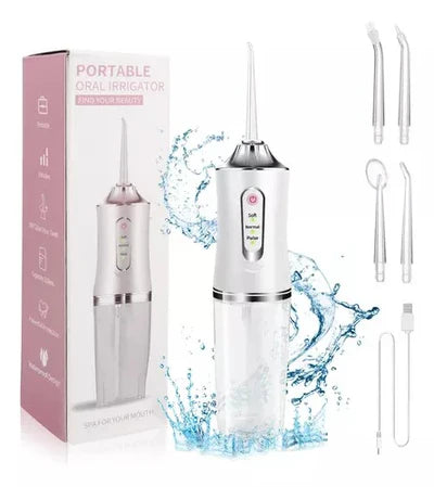 AquaSmile™ | Irrigador Bucal Recargable Limpieza Dental Profunda