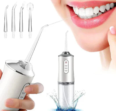 AquaSmile™ | Irrigador Bucal Recargable Limpieza Dental Profunda – Global Goods