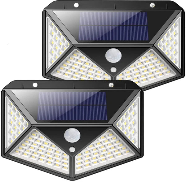 LAMPARA SOLAR LED CON SENSOR | Pack 2 Unidades