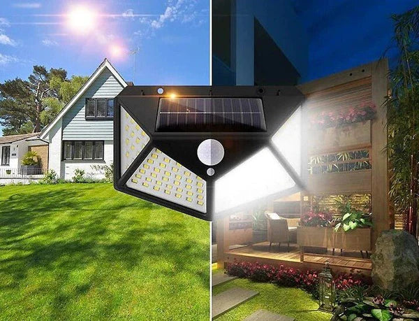 LAMPARA SOLAR LED CON SENSOR | Pack 2 Unidades